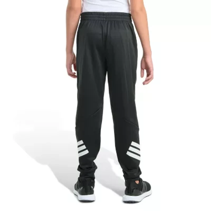 adidas Big Kid Boys Drawstring Waist Cuffed Mid Rise Regular Fit Fleece Jogger Pant