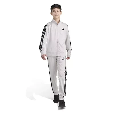 adidas Big Kid Boys 2-pc. Tricot Jacket & Pant Set