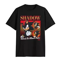 Mens Crew Neck Short Sleeve Regular Fit Sonic the Hedgehog Graphic T-Shirt