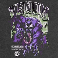 Mens Crew Neck Short Sleeve Regular Fit Spiderman Venom Graphic T-Shirt