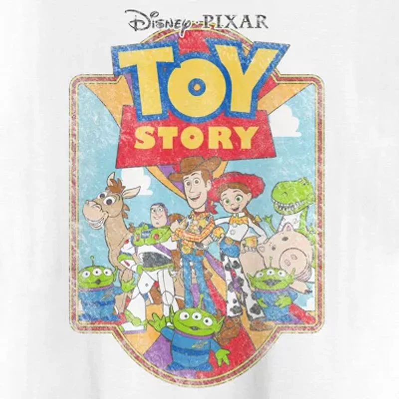 Mens Crew Neck Short Sleeve Regular Fit Toy Story Graphic T-Shirt
