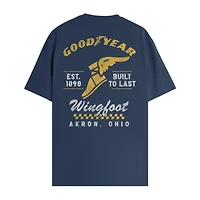 Goodyear Mens Crew Neck Short Sleeve Regular Fit Graphic T-Shirt