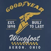 Goodyear Mens Crew Neck Short Sleeve Regular Fit Graphic T-Shirt