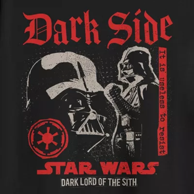 Mens Crew Neck Short Sleeve Regular Fit Star Wars Graphic T-Shirt