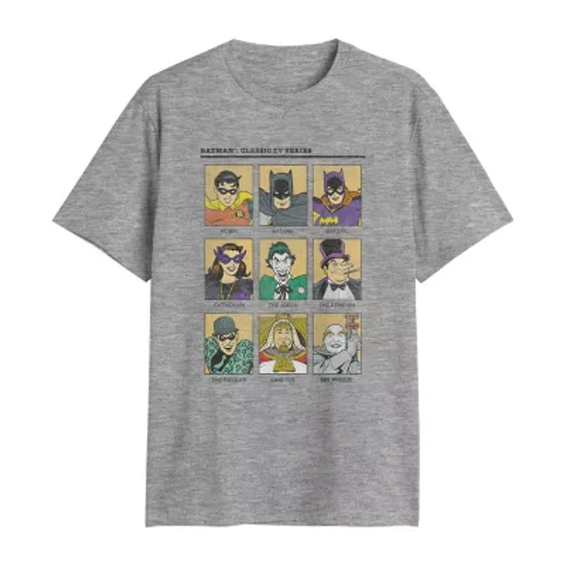 Mens Crew Neck Short Sleeve Regular Fit DC Comics Graphic T-Shirt