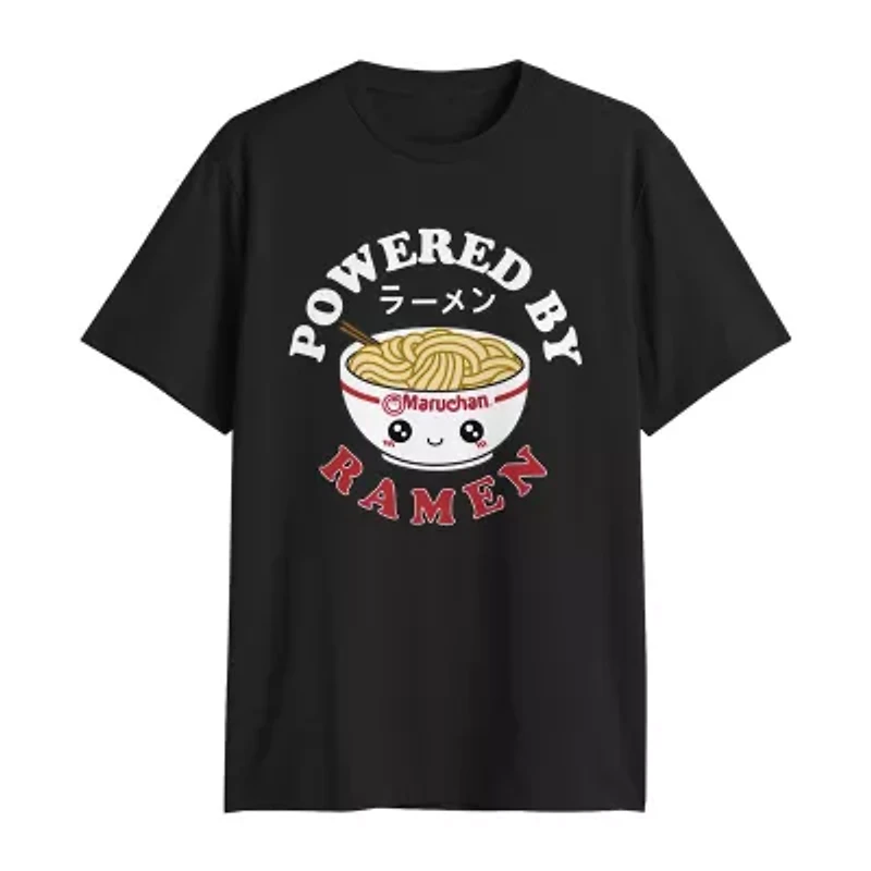 Mens Crew Neck Short Sleeve Regular Fit Graphic T-Shirt