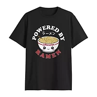 Mens Crew Neck Short Sleeve Regular Fit Graphic T-Shirt