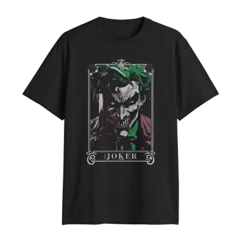 Mens Crew Neck Short Sleeve Regular Fit DC Comics Graphic T-Shirt