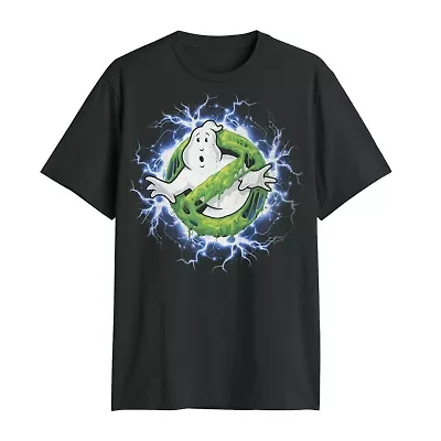 Mens Crew Neck Short Sleeve Regular Fit Ghostbusters Graphic T-Shirt