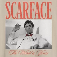 Scarface Mens Crew Neck Short Sleeve Regular Fit Big and Tall Graphic T-Shirt
