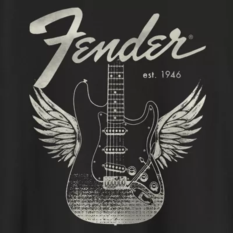 Fender Mens Crew Neck Short Sleeve Regular Fit Big and Tall Graphic T-Shirt