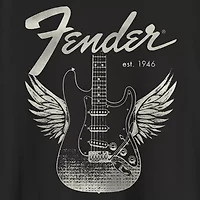 Fender Mens Crew Neck Short Sleeve Regular Fit Big and Tall Graphic T-Shirt