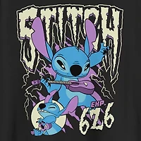 Mens Crew Neck Short Sleeve Regular Fit Lilo & Stitch Big and Tall Graphic T-Shirt