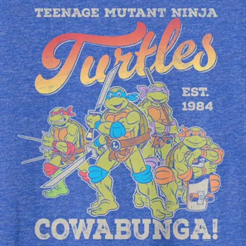 Mens Crew Neck Short Sleeve Regular Fit Teenage Mutant Ninja Turtles Big and Tall Graphic T-Shirt