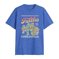 Mens Crew Neck Short Sleeve Regular Fit Teenage Mutant Ninja Turtles Big and Tall Graphic T-Shirt