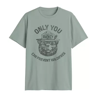 Mens Crew Neck Short Sleeve Regular Fit Big and Tall Graphic T-Shirt