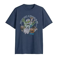 Mens Crew Neck Short Sleeve Regular Fit Deadpool Big and Tall Graphic T-Shirt