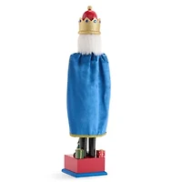 North Pole Trading Co. 24in Advent Wood Christmas Nutcracker