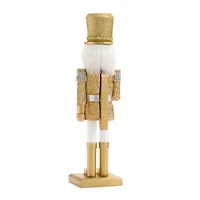 North Pole Trading Co. 14in Disco Hat Wood Christmas Nutcracker