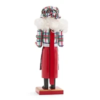 North Pole Trading Co. 14in Mrs Clause Wood Christmas Nutcracker