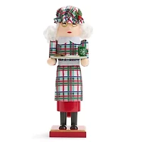 North Pole Trading Co. 14in Mrs Clause Wood Christmas Nutcracker