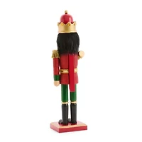 North Pole Trading Co. 14in Traditional Trumpet Wood Christmas Nutcracker
