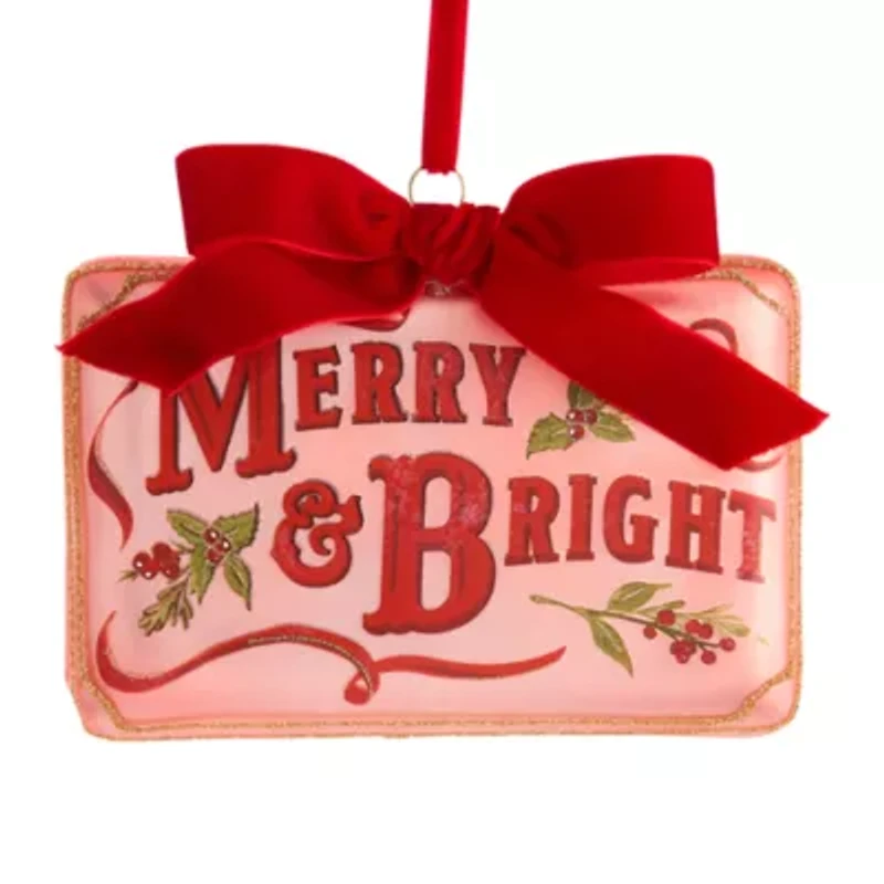 Martha Stewart Merry And Bright Letter Christmas Ornament