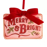 Martha Stewart Merry And Bright Letter Christmas Ornament