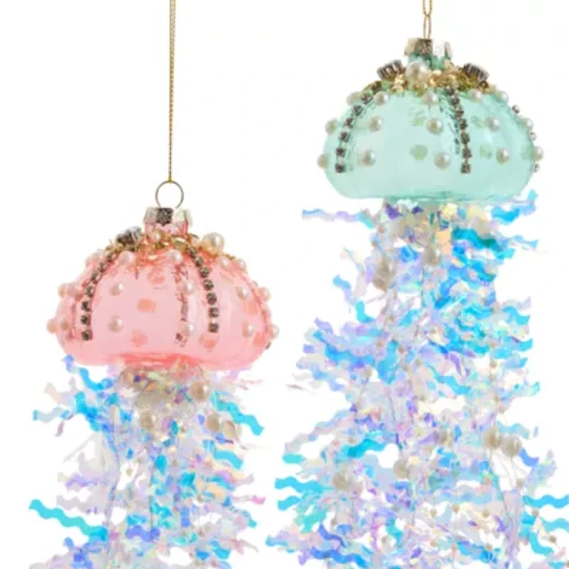 North Pole Trading Co. Jellyfish Set 2-pc. Christmas Ornament