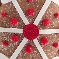 North Pole Trading Co. Gingerbread Snwoflake Christmas Tree Topper