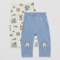 Disney Baby Boys Easy-on + Easy-off Straight Regular Fit Mickey Mouse Plus Tall Pull-On Pant