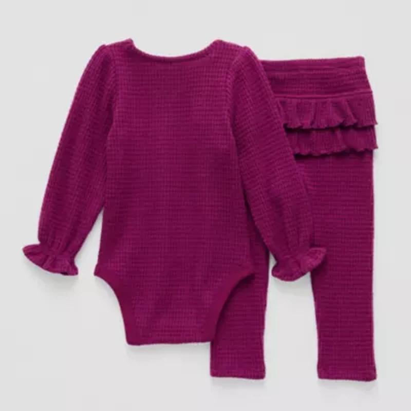 Okie Dokie Baby Girls 2-pc. Pant Set
