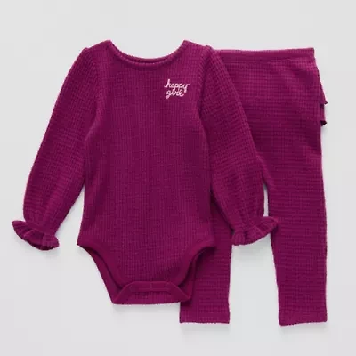 Okie Dokie Baby Girls 2-pc. Pant Set