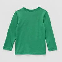 Okie Dokie Toddler & Little Boys Crew Neck Long Sleeve Regular Fit Graphic T-Shirt