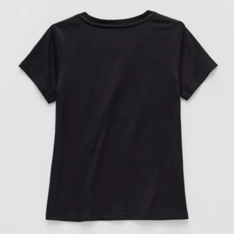 Xersion Little & Big Kid Girls Crew Neck Short Sleeve Regular Fit Graphic T-Shirt