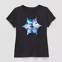 Xersion Little & Big Kid Girls Crew Neck Short Sleeve Regular Fit Graphic T-Shirt
