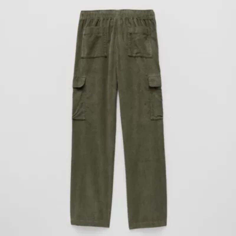 Thereabouts Corduroy Pull-On Little & Big Kid Boys Adjustable Waist Straight Cargo Pant