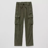 Thereabouts Corduroy Pull-On Little & Big Kid Boys Adjustable Waist Straight Cargo Pant