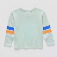 Toddler Boys Crew Neck Long Sleeve Bluey Graphic T-Shirt
