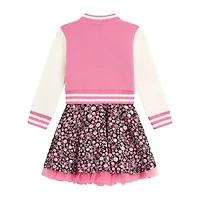 Knit Works Toddler Girls Sleeveless Floral Dress Set
