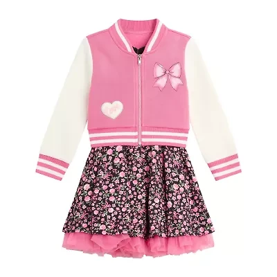 Knit Works Toddler Girls Sleeveless Floral Dress Set