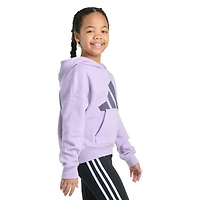 adidas Big Kid Girls Long Sleeve Fleece Active Hoodie