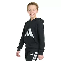 adidas Big Kid Boys Long Sleeve Fleece Active Hoodie
