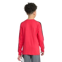 adidas Big Kid Boys Crew Neck Long Sleeve Regular Fit Graphic T-Shirt