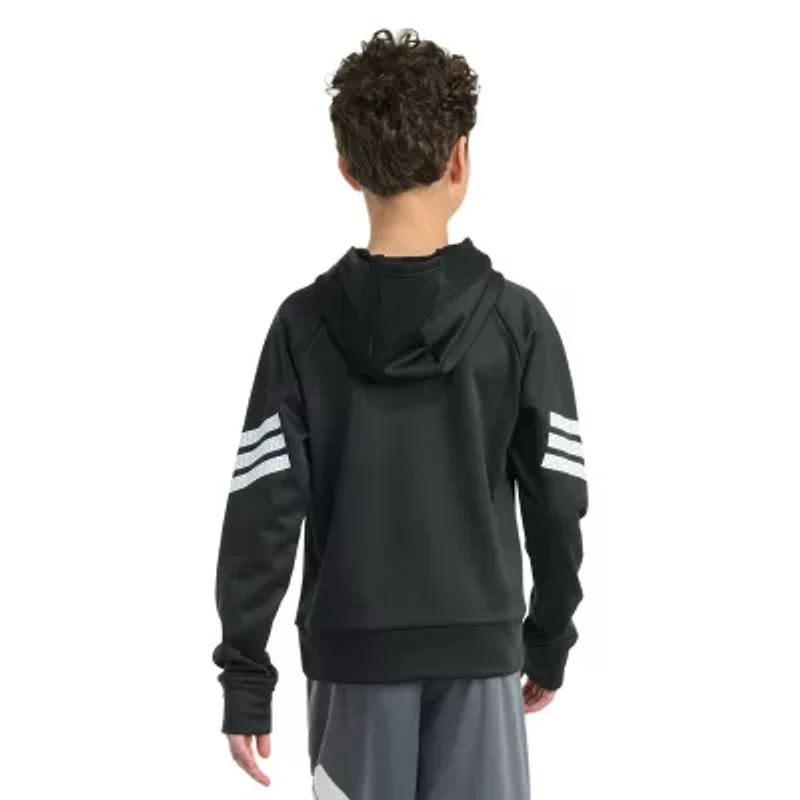 adidas Big Kid Boys Long Sleeve Fleece Active Hoodie