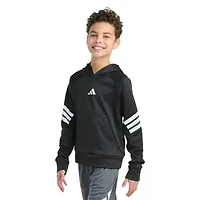 adidas Big Kid Boys Long Sleeve Fleece Active Hoodie