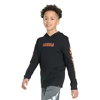 adidas Big Kid Boys Hooded Long Sleeve Regular Fit Graphic T-Shirt