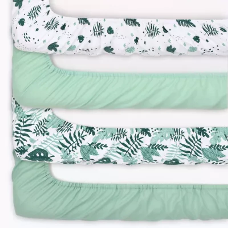 The Peanutshell Botanical 4-pc. Crib Sheet
