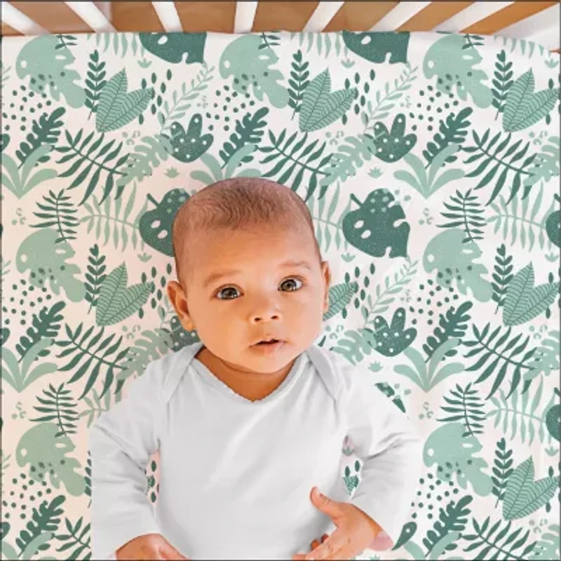 The Peanutshell Botanical 4-pc. Crib Sheet