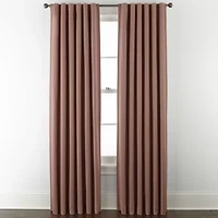 Linden Street Naturals 3-Ways To Hang Rod Pocket Back Tab 100% Blackout Single Curtain Panel